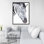 Zebra - White Living Room Framed Canvas for Home Decor