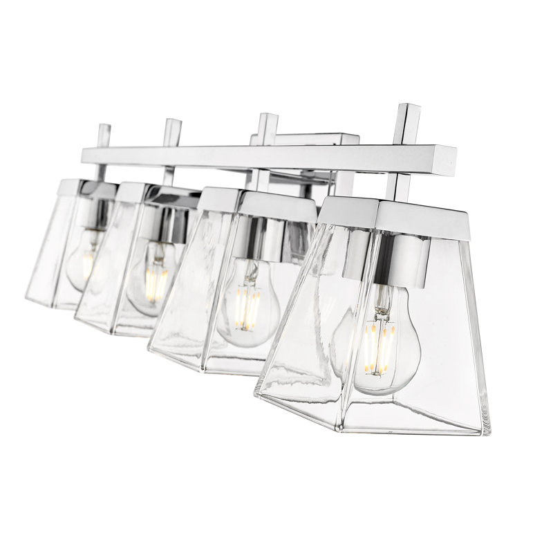 4 - Light Dimmable Vanity Light, Chrome