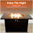 Steel Outdoor Fire Pit Table With Lid