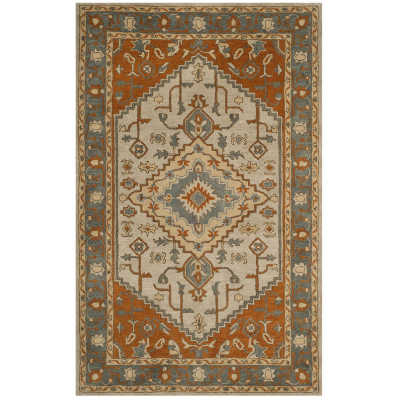 Tapis oriental en laine touffeté à la main Cranmore, Rectangle 5 pi x 8 pi