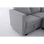 Petite méridienne modulaire en L modulaire 3 places convertible avec siège gris, 4 sièges, toile de jute Dawn Grey, profondeur de 87 po, largeur de 57 po, hauteur de 29 po, poids de 175 lb, configurations de module polyvalentes, rangement doux