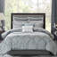 Ensemble d'édredon avec draps en coton de 12 articles Lavine-27129816-27129814