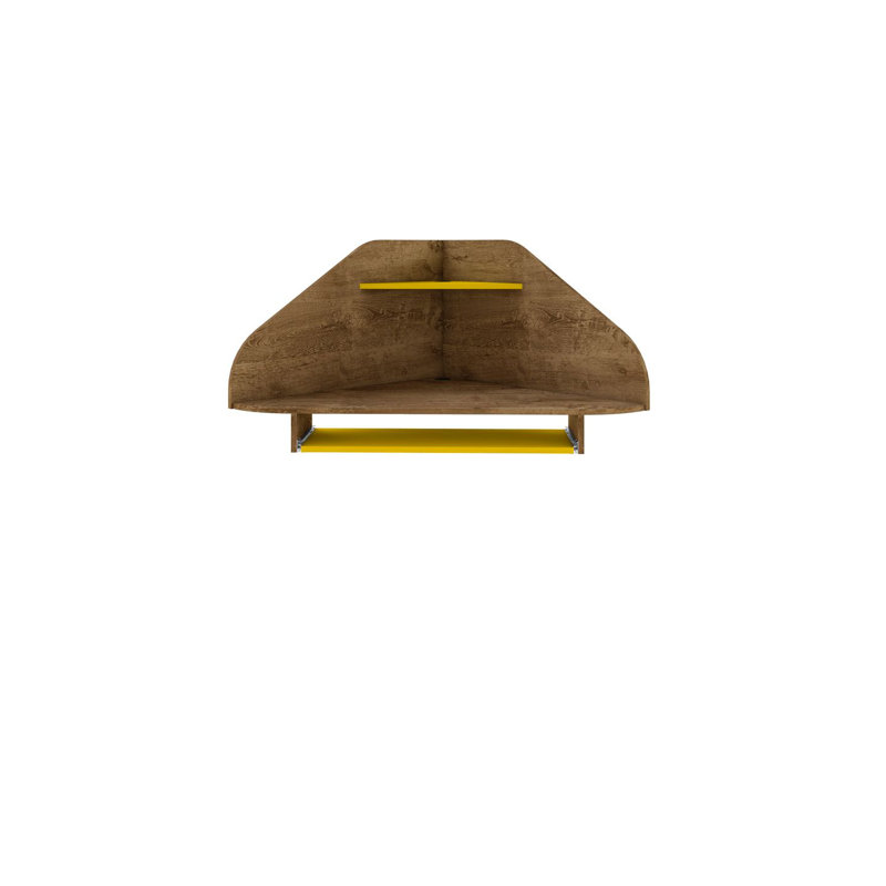 Bureau en coin Bradley Mid-Century Modern, Noir