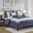 8 Piece Embroidered Comforter Set Navy-114529071