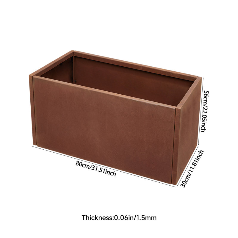 Planter, 56cm H x 80cm W x 30cm D