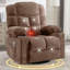 Fauteuil inclinable pivotant surdimensionné et massant avec chauffage lombaire et multiples fonctions pour un confort et une détente ultimes-377872221