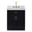 Meuble-lavabo simple en bois massif 30 po avec plateau en marbre de Carrare 1,5 po Tidworth-1028089733-1028089730