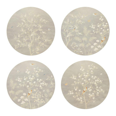 Chinoiserie Lacquered Round Placemats