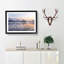 Wintertime at Lake Bled in Slovenia - Picture Frame Painting Print-56739146-56739147