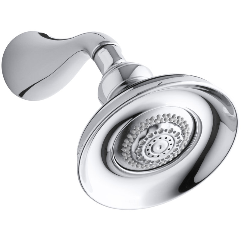 Revival 2.5 GPM Multifunction Wall-Mount Shower Head, Polished Chrome
