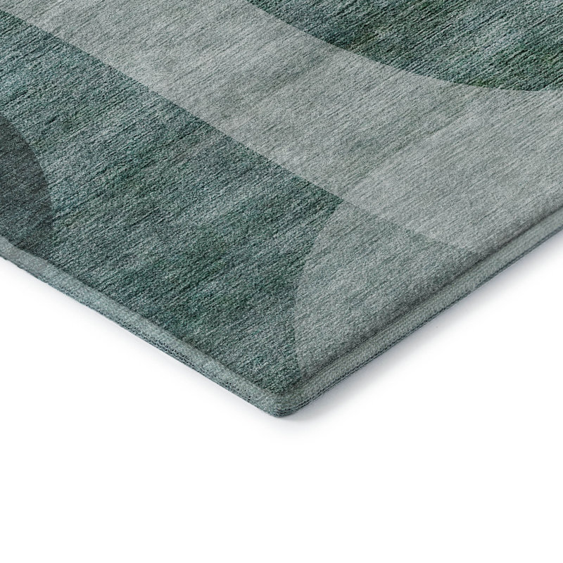 Tapis vert de qualité supérieure lavable à la machine Arnette, Rectangulaire 3 pi x 5 pi