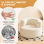 One Seater Compressed Round Curved Sofa Chair-137515551