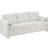 Couch, Upholstered Loveseat Sofa with Soft Chenille Fabric, Comfortable Modern Design for Living Room, Bedroom and Office, Ivory White-472291276
