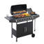 Barbecue 6 brûleurs avec 59 000 grilles émaillées et zone de réchaud pour les brûleurs de barbecue au gaz propane, tables d'appoint pour le patio