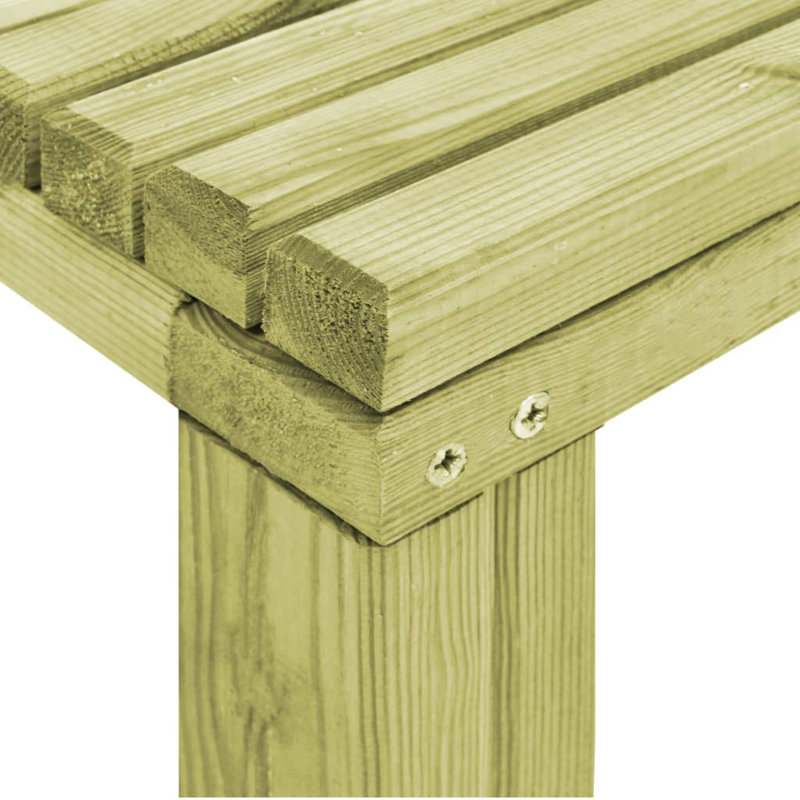 4 - Person Wood Patio Dining Set with Rectangular Table