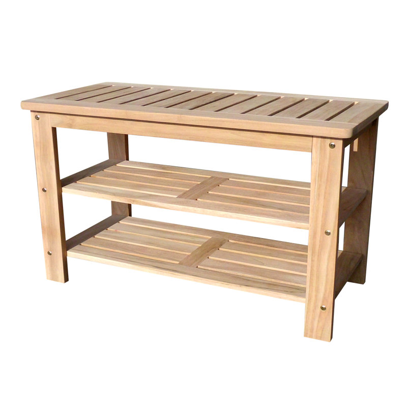 Bryon Solid Wood Storage Bench