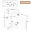 Meuble-lavabo 18,6 po avec lavabo-135814087