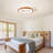 20" Flush Mount Modern Dimmable LED Ceiling Fan Light with App / Remote Control, Timer, 3 Color Temperatures