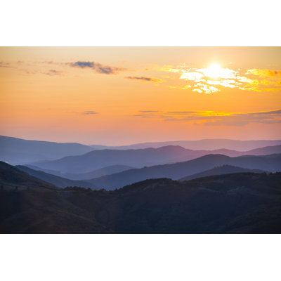«Agaba Mountain Valley at Sunset», photographie sur toile tendue