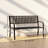 Alvah Stainless Steel Garden Bench