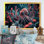 Mykea Red Octopus on the Ocean Floor I - reproduction sur toile
