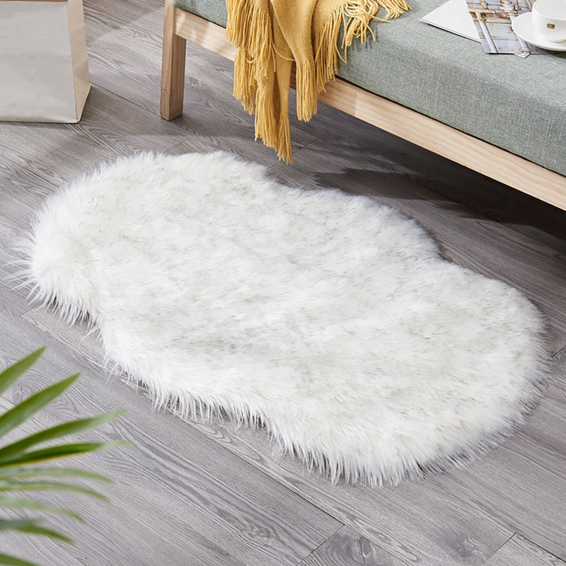 Tapis, tapis antidérapant à usage domestique, tapis de table de thé irrégulier, coussin de canapé, I