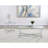 Contemporary 2-Piece Glass Coffee Table Set
