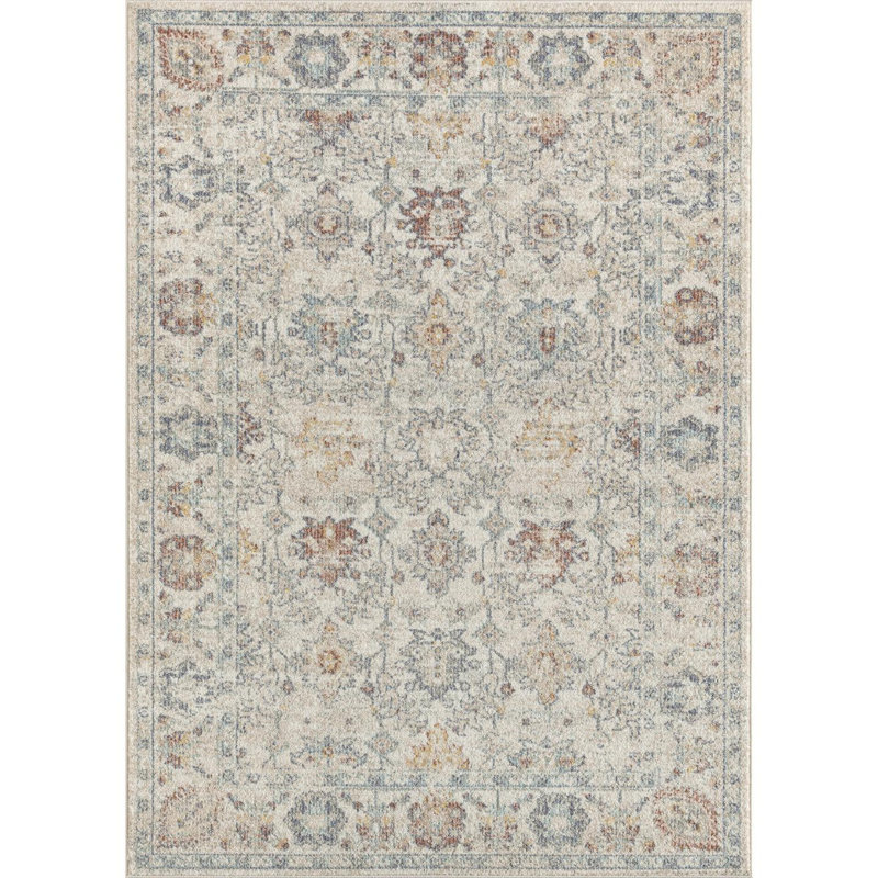 Freesia Performance Floral Indoor Rug, Rectangle 9' x 12'
