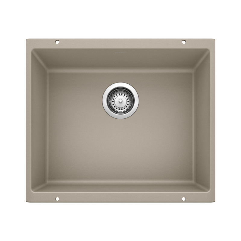 Precis SILGRANIT 21" L x 18" W Undermount Kitchen Sink, Truffle