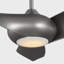 Visual Comfort Fan Topan Smart 52 LED Indoor Ceiling Fan with Threaded Downrod, Silver ABS blades and Handheld Remote-71703665-178603035-178603044