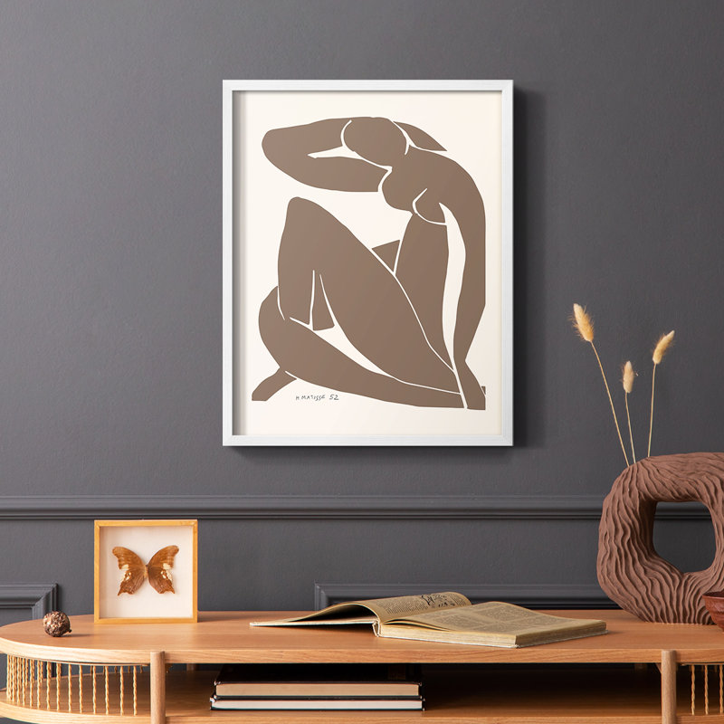 Matisse CCX III, reproduction encadrée - bois massif, H 28 po x l 22 po, White