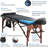 Luxton Premium Memory Foam Massage Table with Rolling Case, Washable Sheets, Thicker and Wider