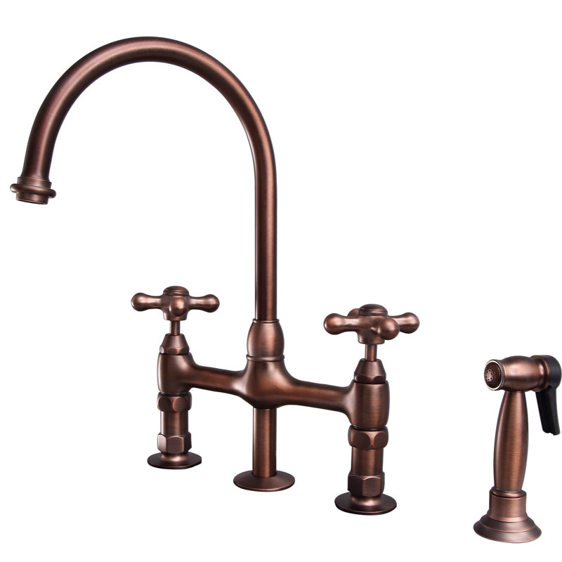 Barclay Harding Kitchen Faucet with Side Spray, Oil Rubbed Bronze
