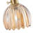 1-Amber glass round dimmable pendant light