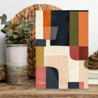 Abstract Colour Blocks Abstract Bold Colourful Wall Art