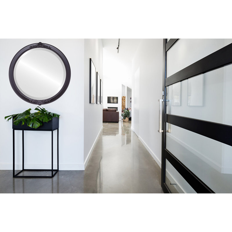 Wingate Wood Flat Wall Mirror, 15" H x 15" W