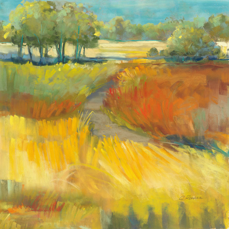Paysage de fin d'été II, H 30 po x l 30 po x P 1,25 po