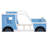 Classic Car-Shaped Platform Bed with WheelsBlue