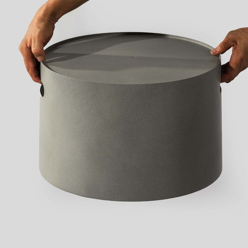 Versatile Steel Propane Tank Cover and Hide - away Side Table for Both Indoor and Outdoor Use with Easy Split Design