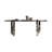 Tempered Glass Stainless Steel black Dining Table-1003059329