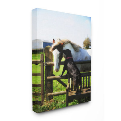 «Farm Horse and Dog», photographie