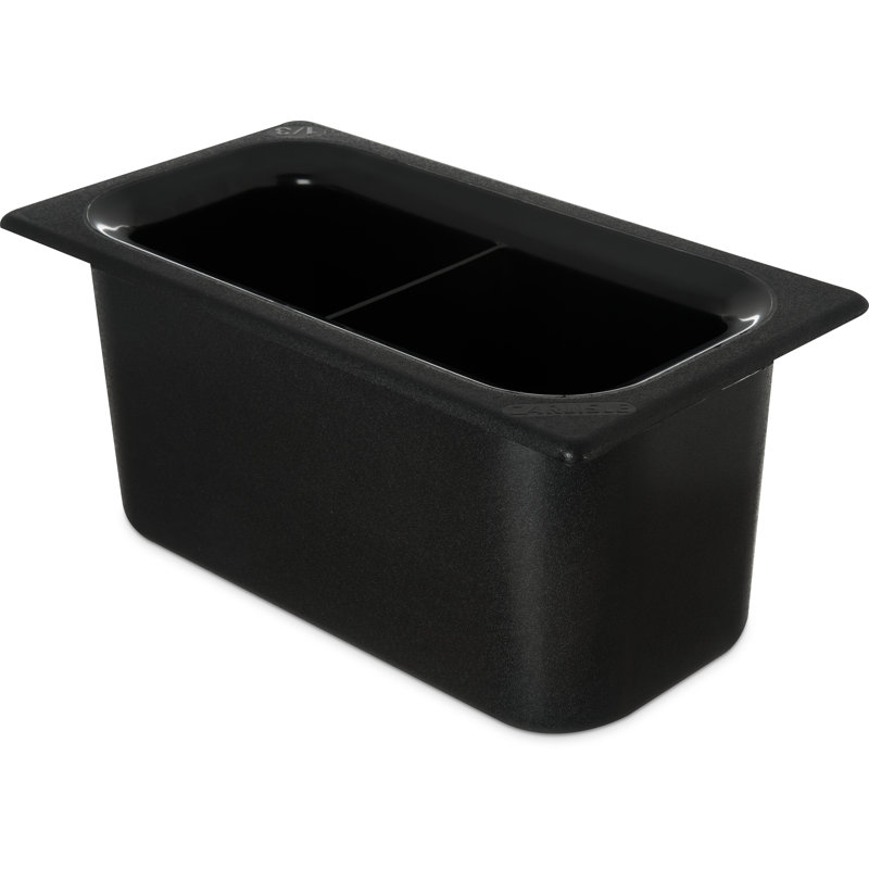 Carlisle Food Service Products Coldmaster® Rectangle Plastic Food Storage Container, Black