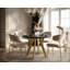 Extendable Round Metal Base Dining Table-221239554-221239555