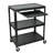 SteelCart Extra Wide AV Cart with Keyboard Tray