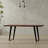 Delta 72"W Solid Acacia Dining Table, Industrial Style with Live Edge-1861359355