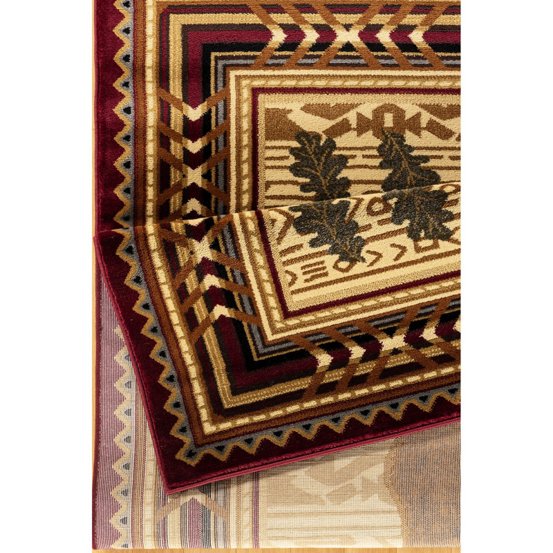 Polypropylène rouge 2 pi Tapis X 3