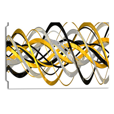 « helix expression abstract », impression sur toile tendue