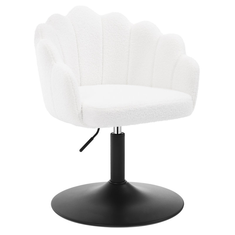 Metal Accent Stool, Teddy, White