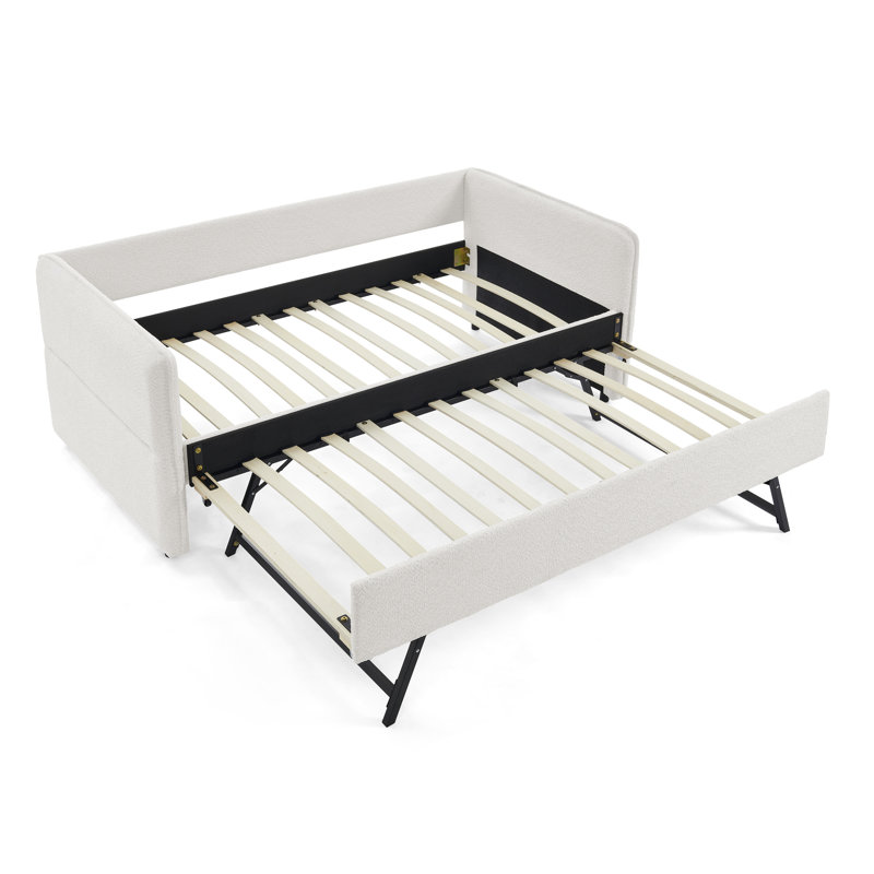 Lit de jour rembourré Finley Boucle, Twin