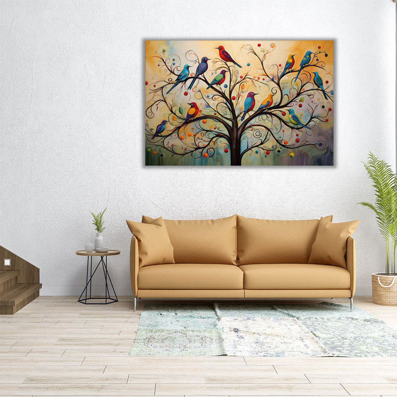 «Feathered Flock Fantasy», H 20 po x l 30 po